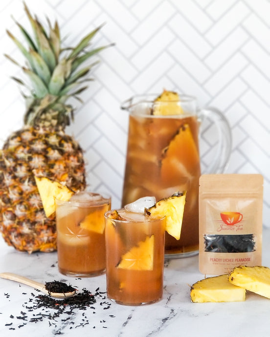 Peachy Lychee Pineapple Iced Tea